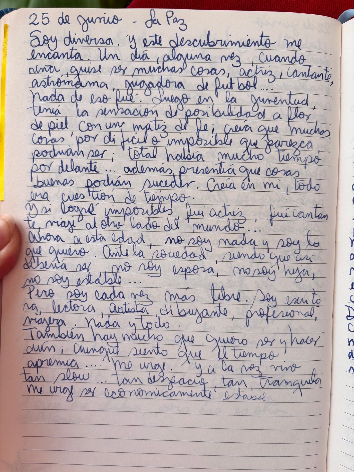 Handwritten page 3 — Mi hogar soy yo
