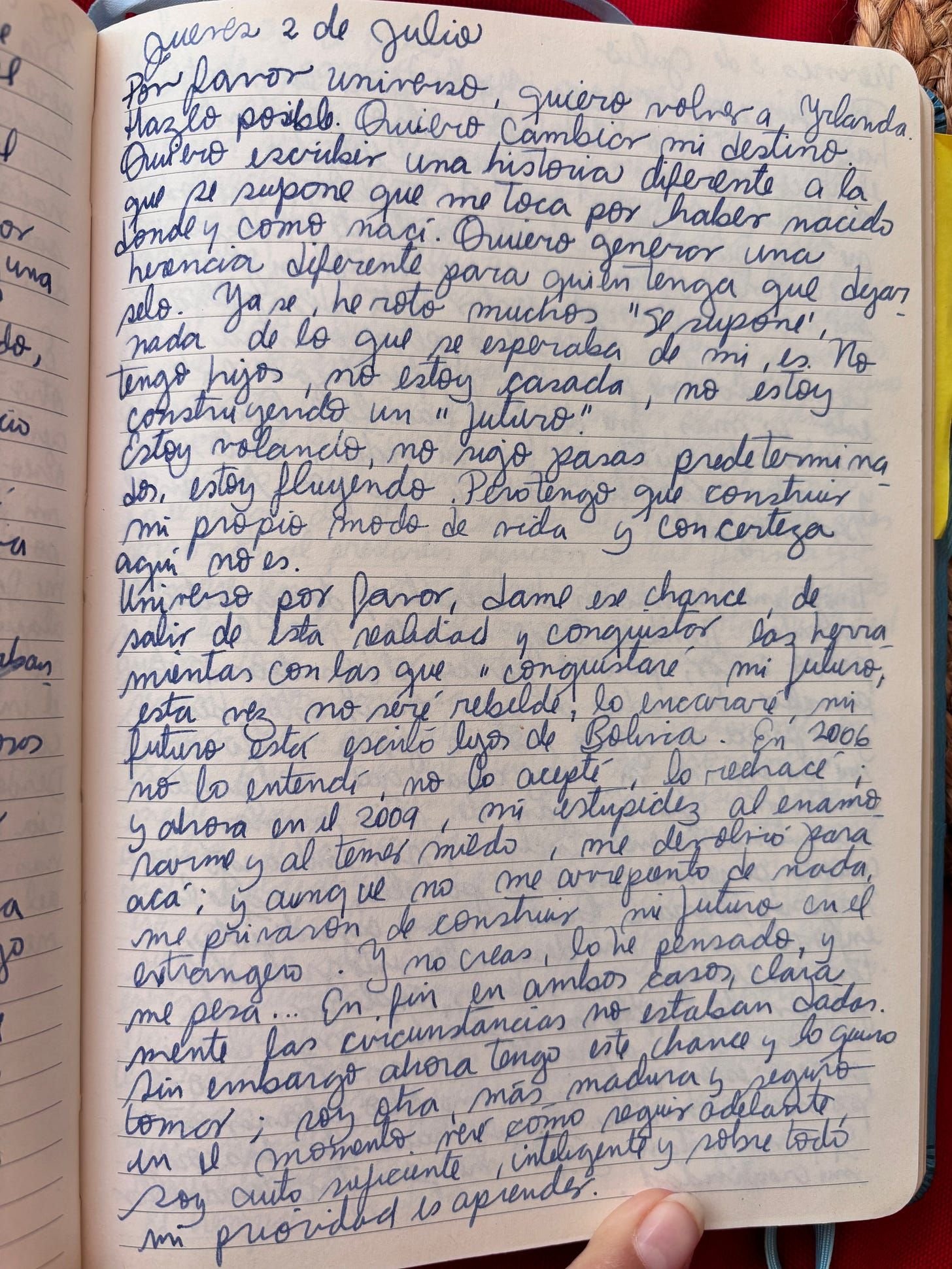 Handwritten page 4 — Mi hogar soy yo