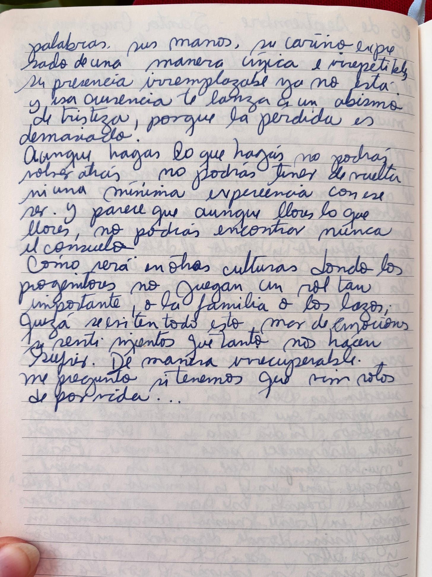Handwritten page 4 — Silencio, soledad & muerte